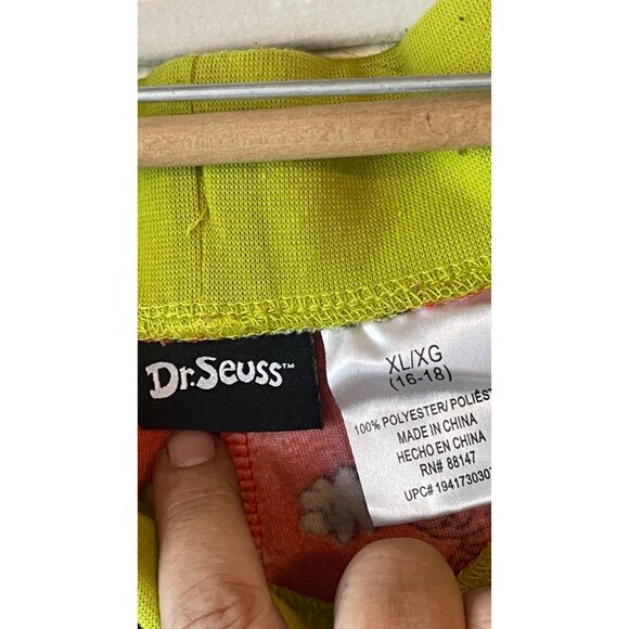 Dr. Seuss Grinch & Max Christmas Pajama Pants XL/XG 16-18 Red Green Used READ - Picture 5 of 7